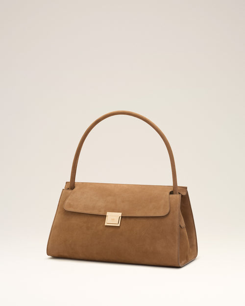 Bolso Mimi de piel de vaca marrón - Hombre - 3 - AMI Paris - Ami Paris