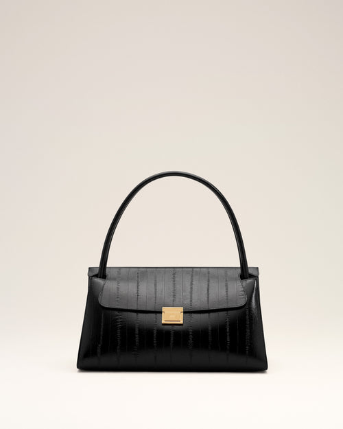 Sac Mimi noir en cuir de veau - Homme - 1 - AMI Paris - Ami Paris