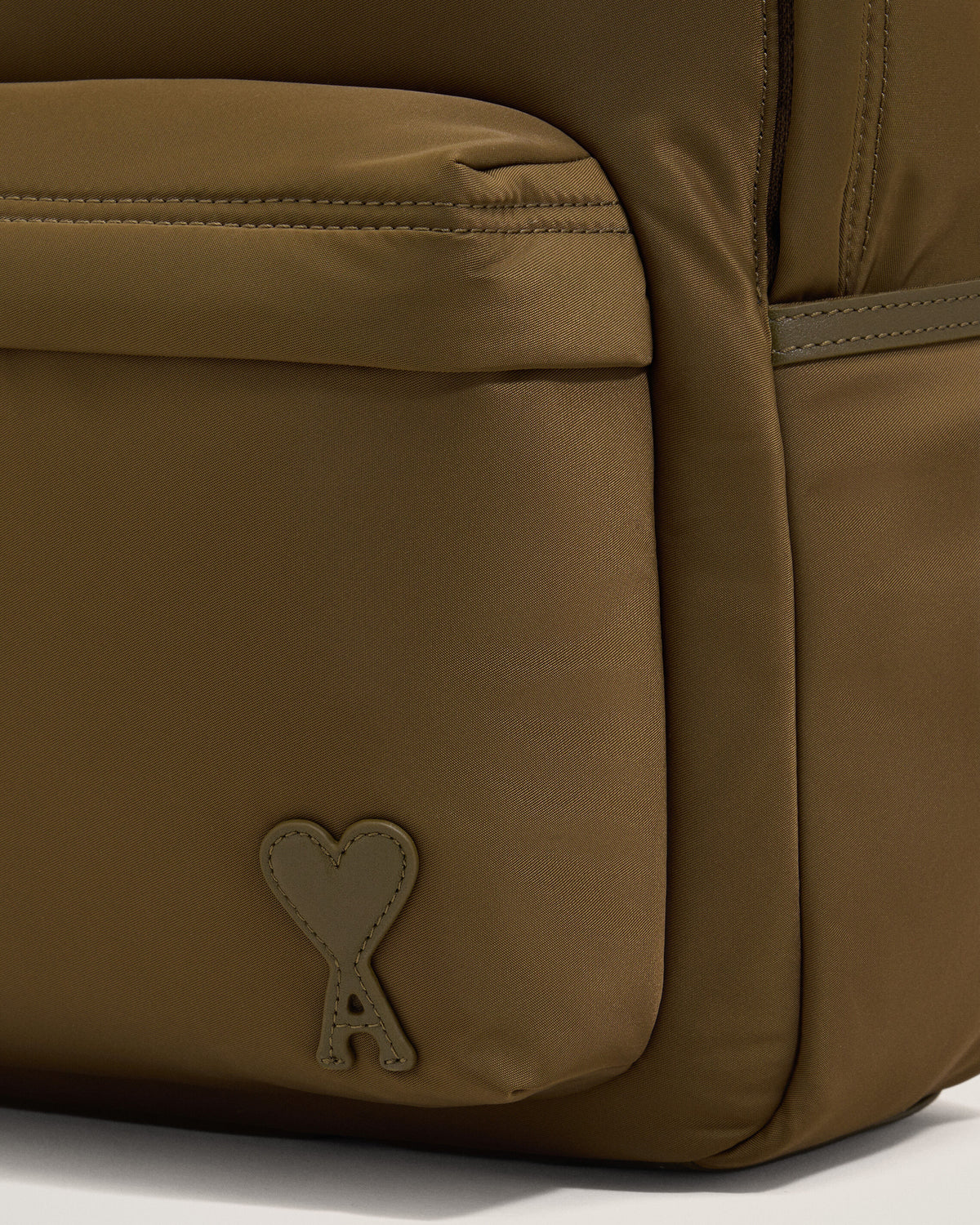 Brown nylon Marcel backpack - 5