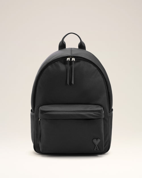 Black Nylon Marcel Backpack - Woman - 12 - AMI Paris - Ami Paris
