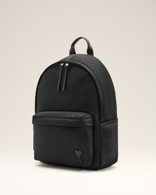 Black Nylon Marcel Backpack - Woman - 8 - AMI Paris - Ami Paris