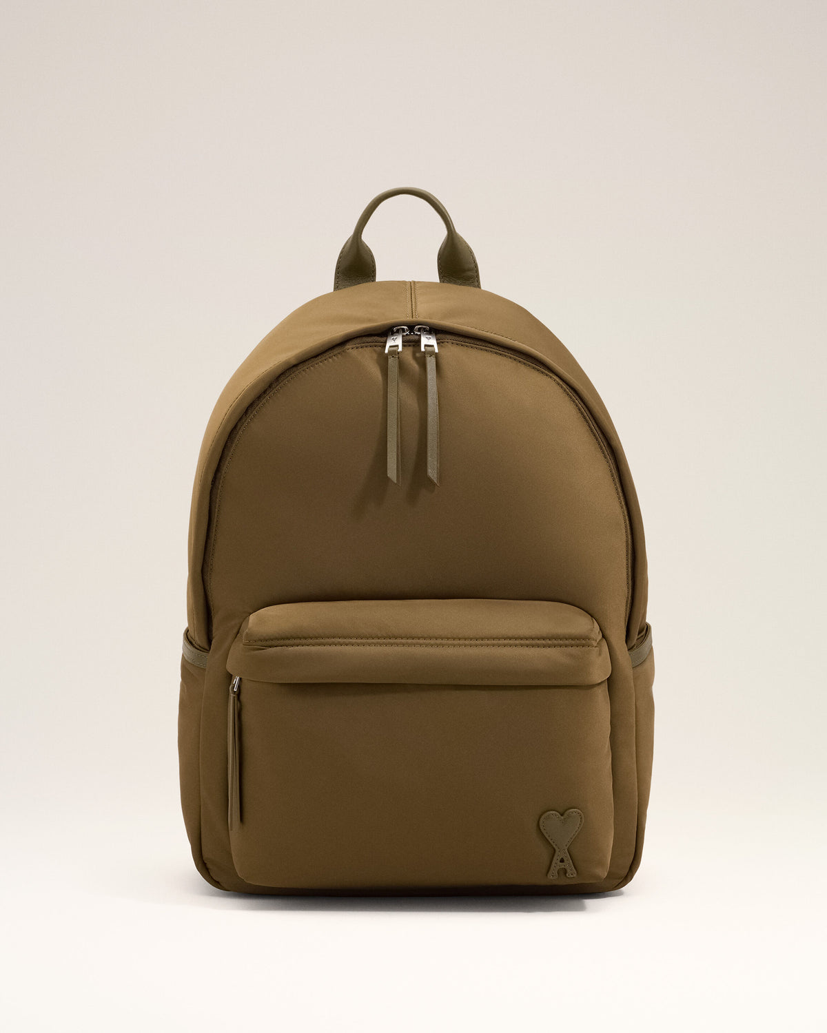 Brown nylon Marcel backpack - 1