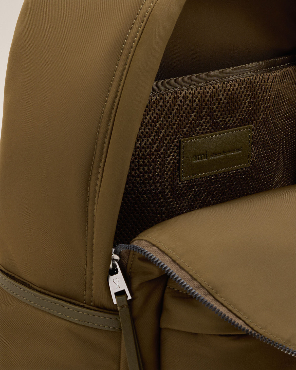 Brown nylon Marcel backpack - 6