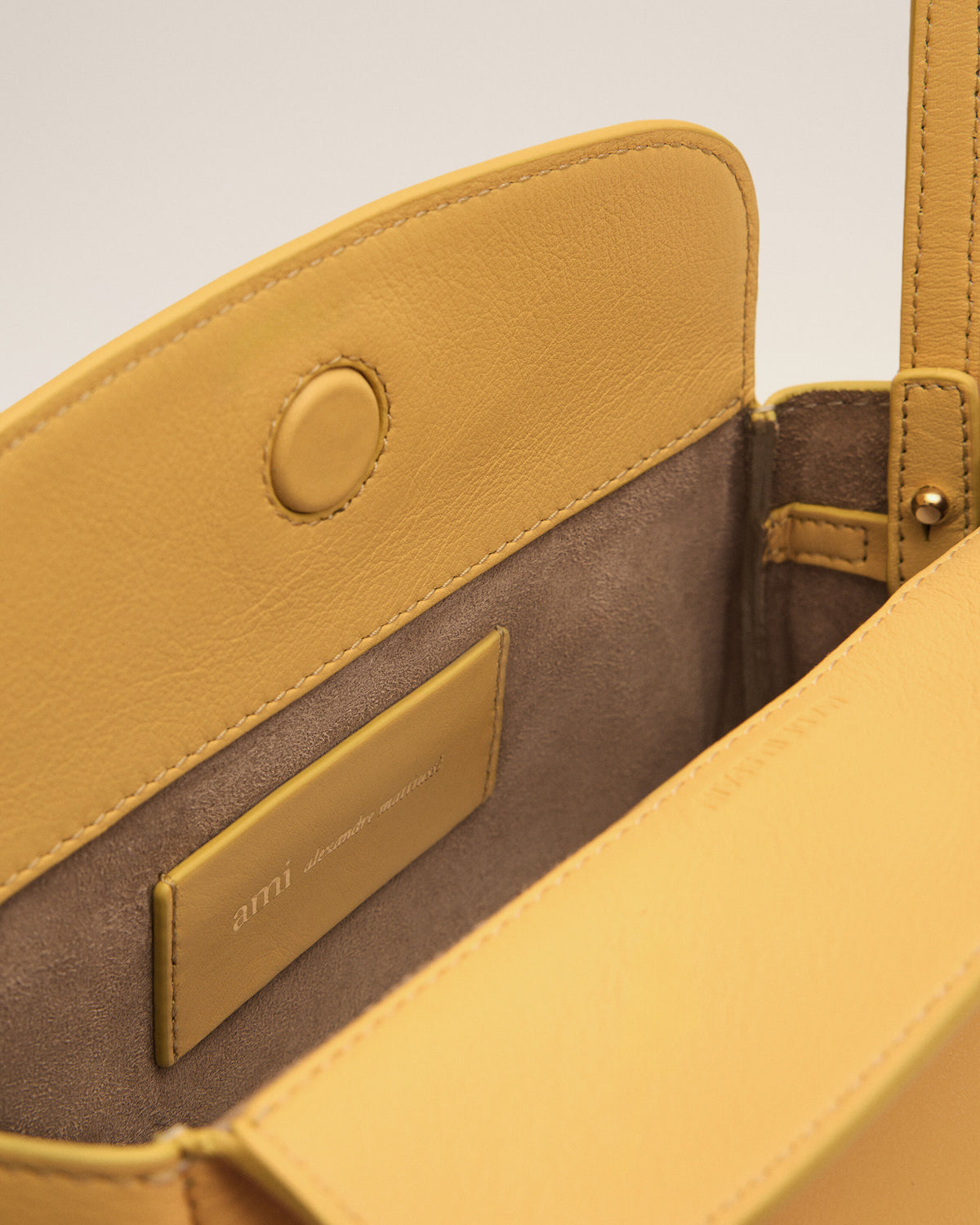Mini bolso Carrousel amarillo de cuero de becerro - 7