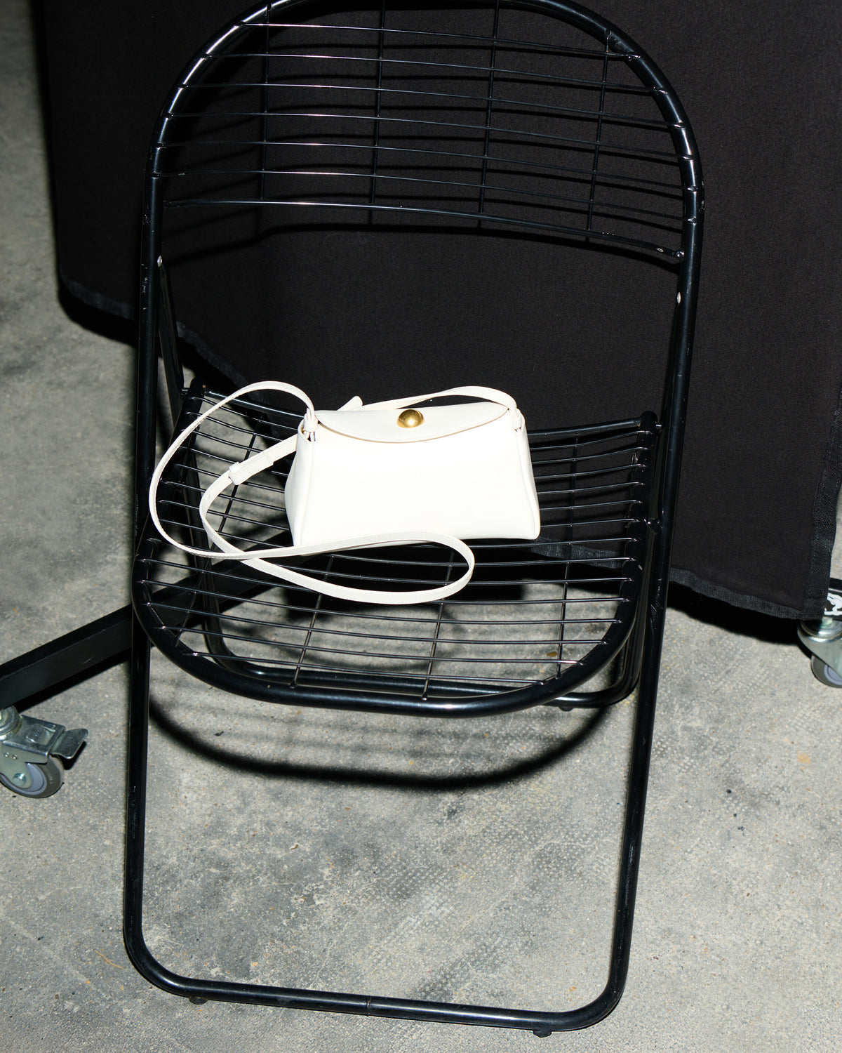 Mini Sac Carrousel Blanc en Cuir De Veau - 9