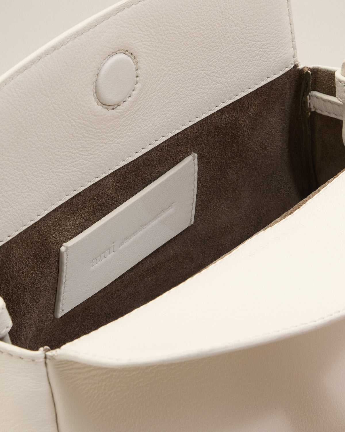 Mini Sac Carrousel Blanc en Cuir De Veau - 8