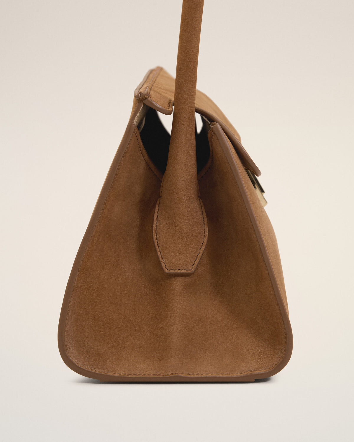 Bolso Mimi pequeño de piel de vaca marrón - 5