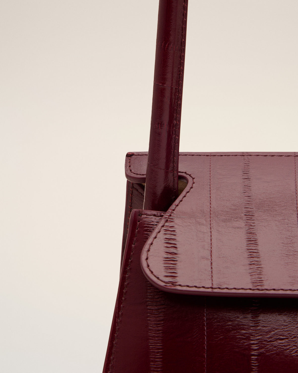 Petit sac Mimi bordeaux en cuir de veau - 5