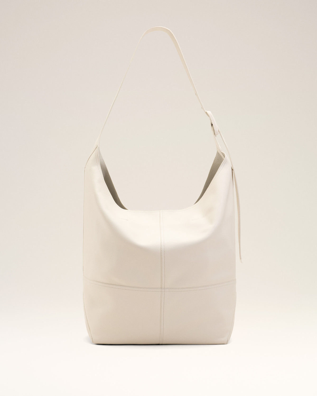 White Soft Leather Etienne Crossbody Bag - 11