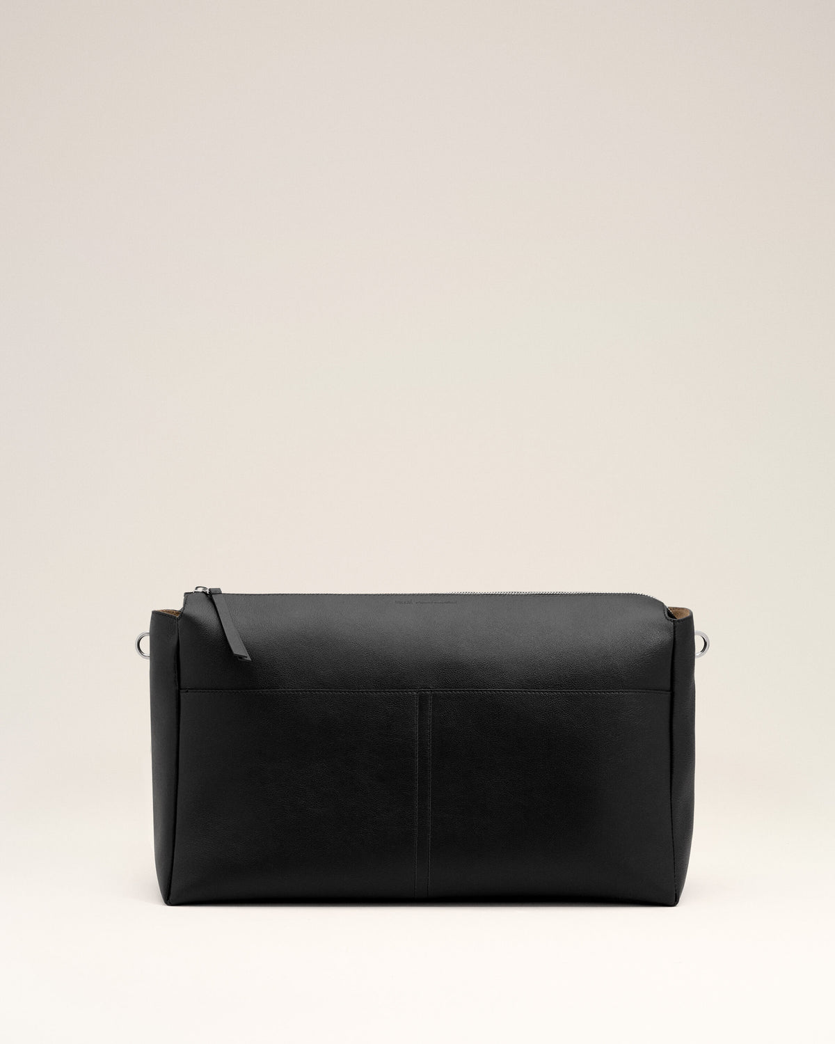 Bolso Carrousel grande de piel de becerro negro con cremallera - 10