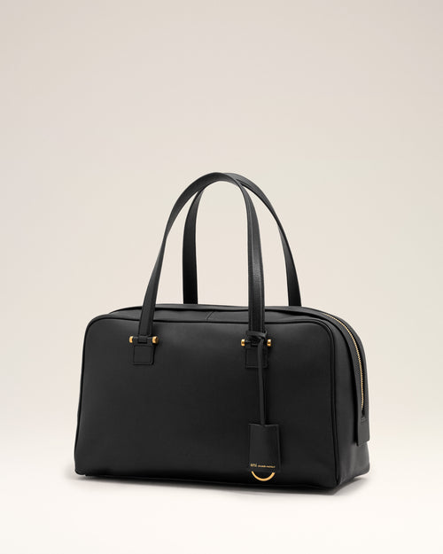Borsa bowling Georges in pelle di vitello nera - Donna - 9 - AMI Paris - Ami Paris