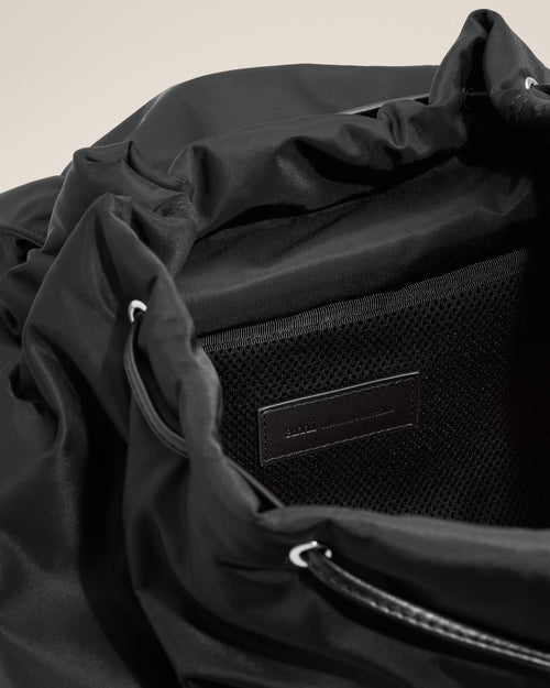 Black nylon Marcel flap backpack - Woman - 12 - AMI Paris - Ami Paris