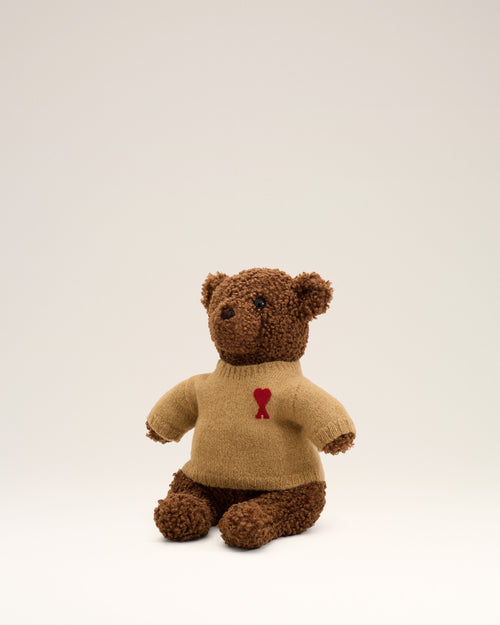 Brown teddy bear with Ami de Coeur - Woman - 5 - AMI Paris - Ami Paris