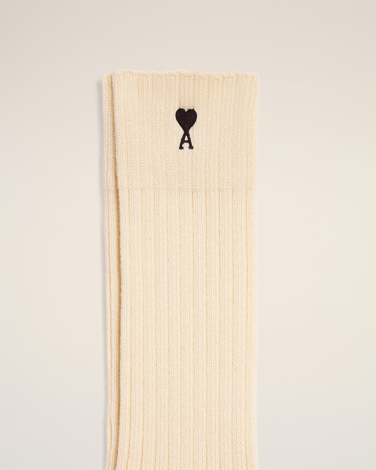 Beige cotton socks with Ami de Coeur - 3