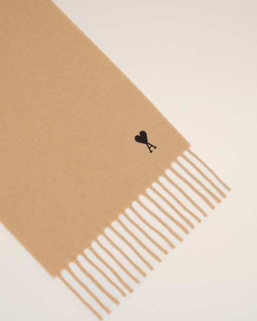 Echarpe beige en laine Ami de Coeur - Homme - 3 - AMI Paris - Ami Paris