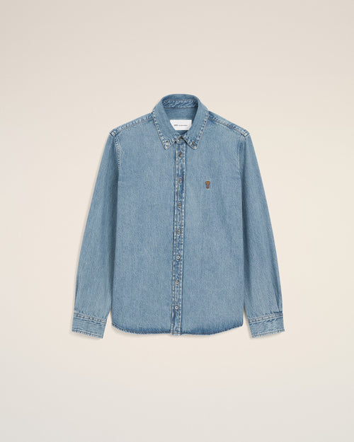Chemise bleue en denim Ami De Coeur - 1 - Ami Paris