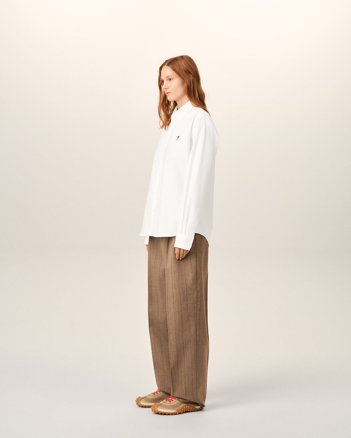 White cotton shirt with Ami de Coeur - 12
