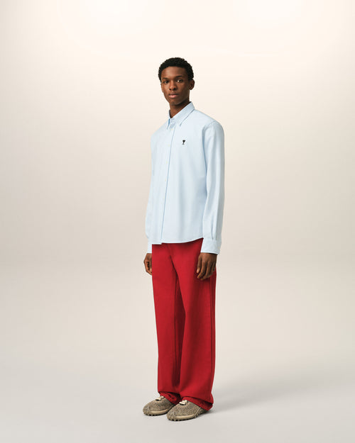 Ami de Coeur Hemd aus blau gestreifter Baumwolle - Herren - 6 - AMI Paris - Ami Paris