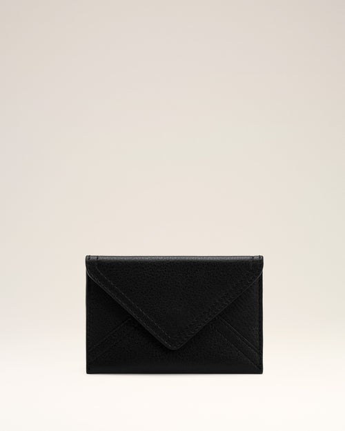 Porte-Cartes Enveloppe Etienne Noir en Cuir De Taurillon - Femme - 4 - AMI Paris - Ami Paris