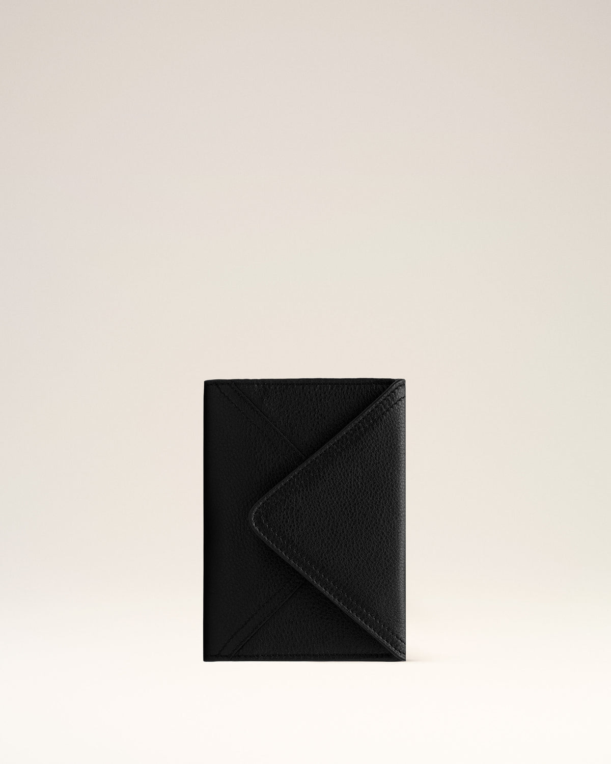 Black Taurillon Leather Etienne Envelope Passport Holder - 1