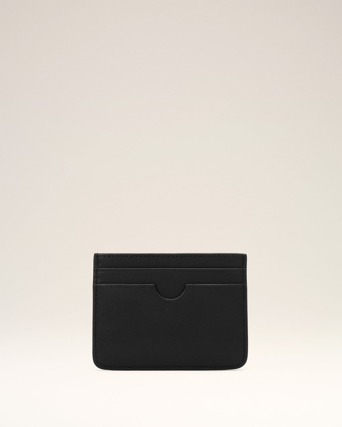 Black cowhide leather card holder with Ami de Coeur - 2