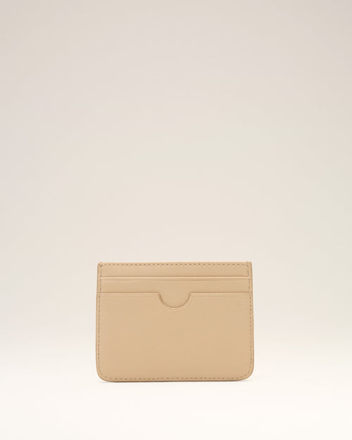 Porte-cartes beige en cuir de vachette Ami de Coeur - Femme - 5 - AMI Paris - Ami Paris