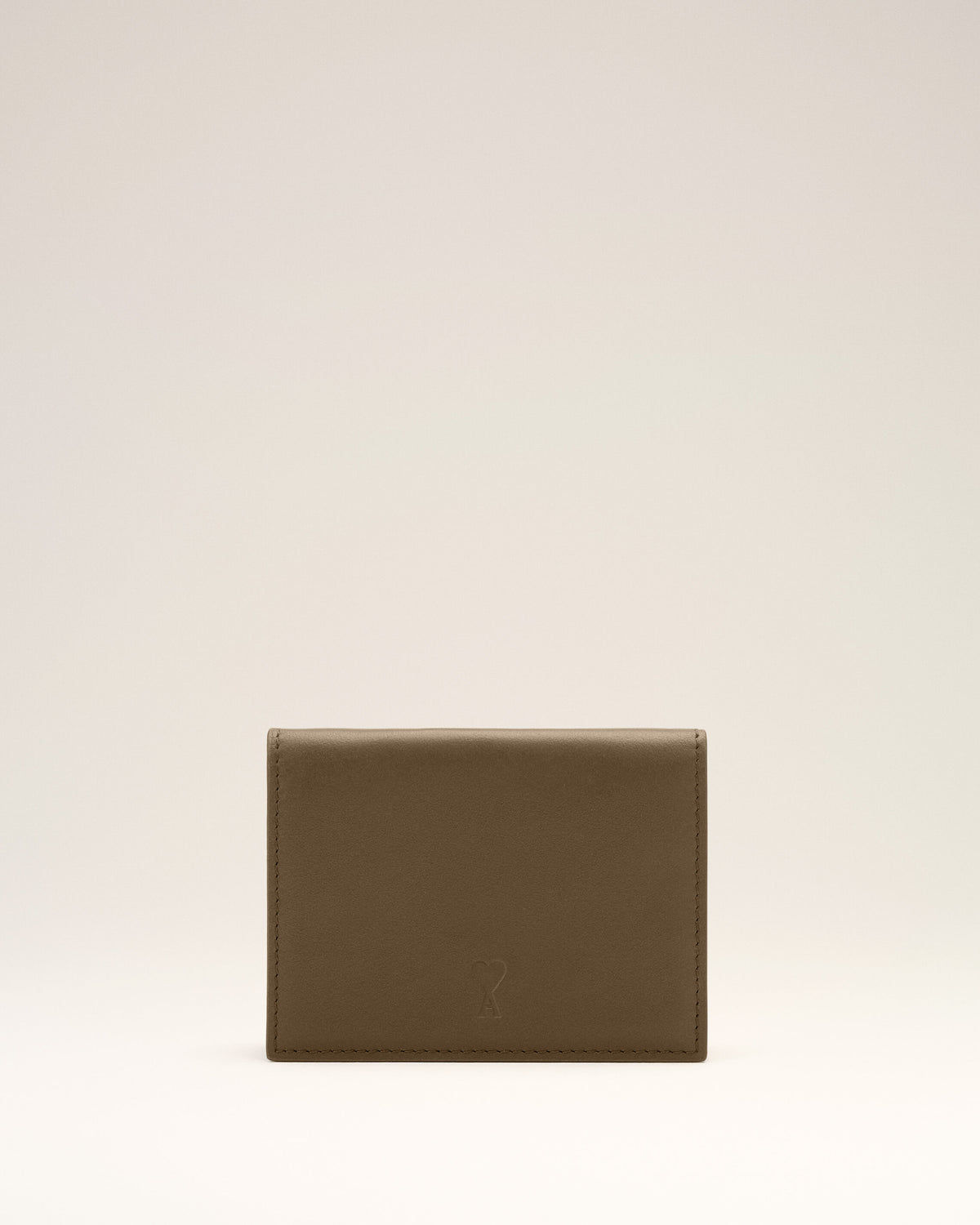 Portefeuille à triple volet marron en cuir de vachette Ami de Coeur - 4