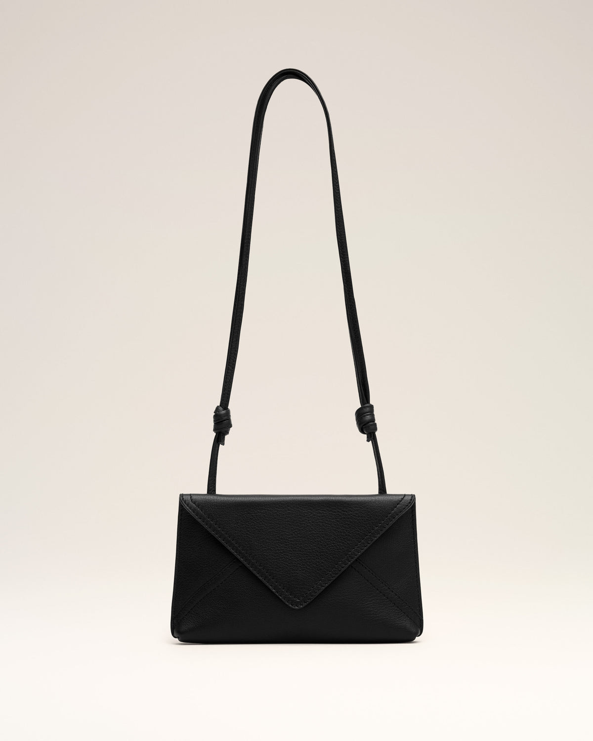 Black Etienne taurillon leather envelope phone holder - 1