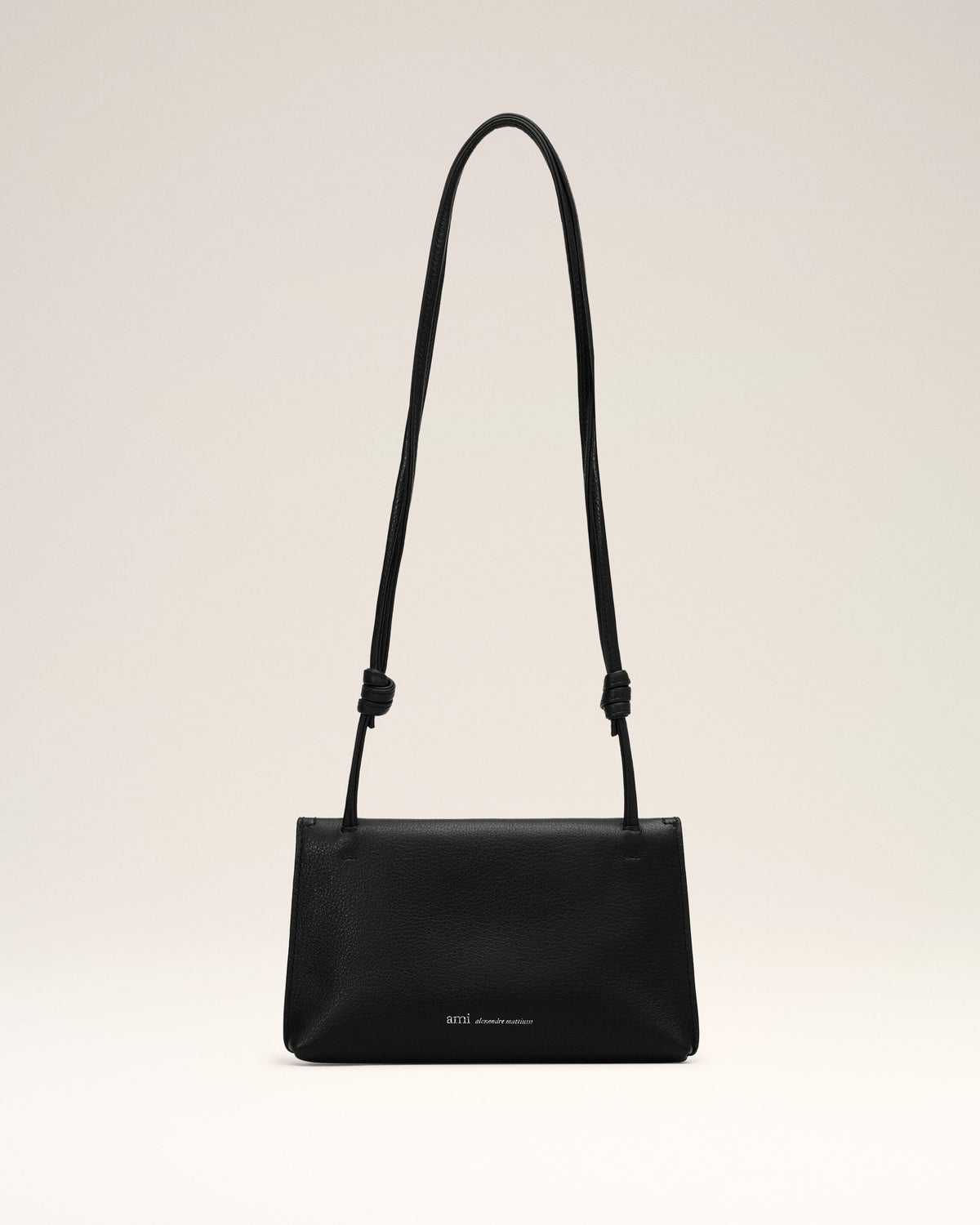 Black Etienne taurillon leather envelope phone holder - 2