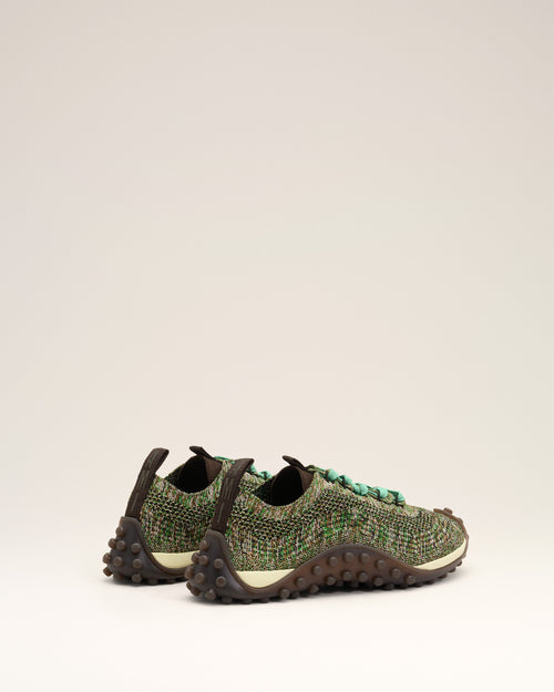 Green knit Mirage sneakers - Woman - 9 - AMI Paris - Ami Paris