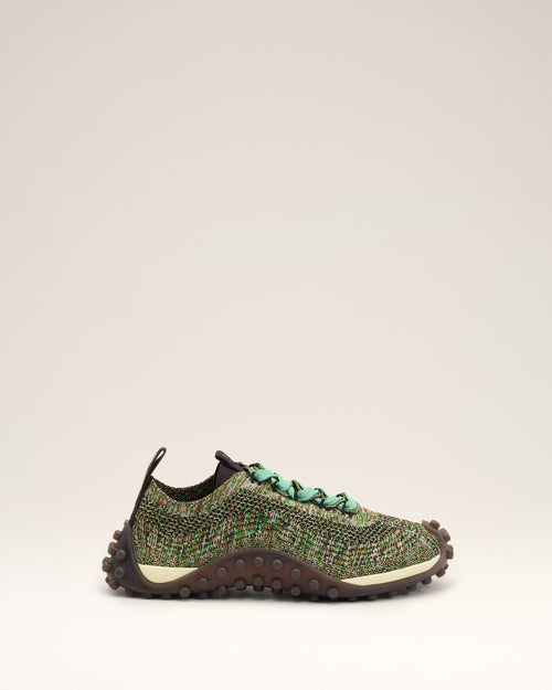 Sneakers Mirage vertes en maille - 2 - Ami Paris