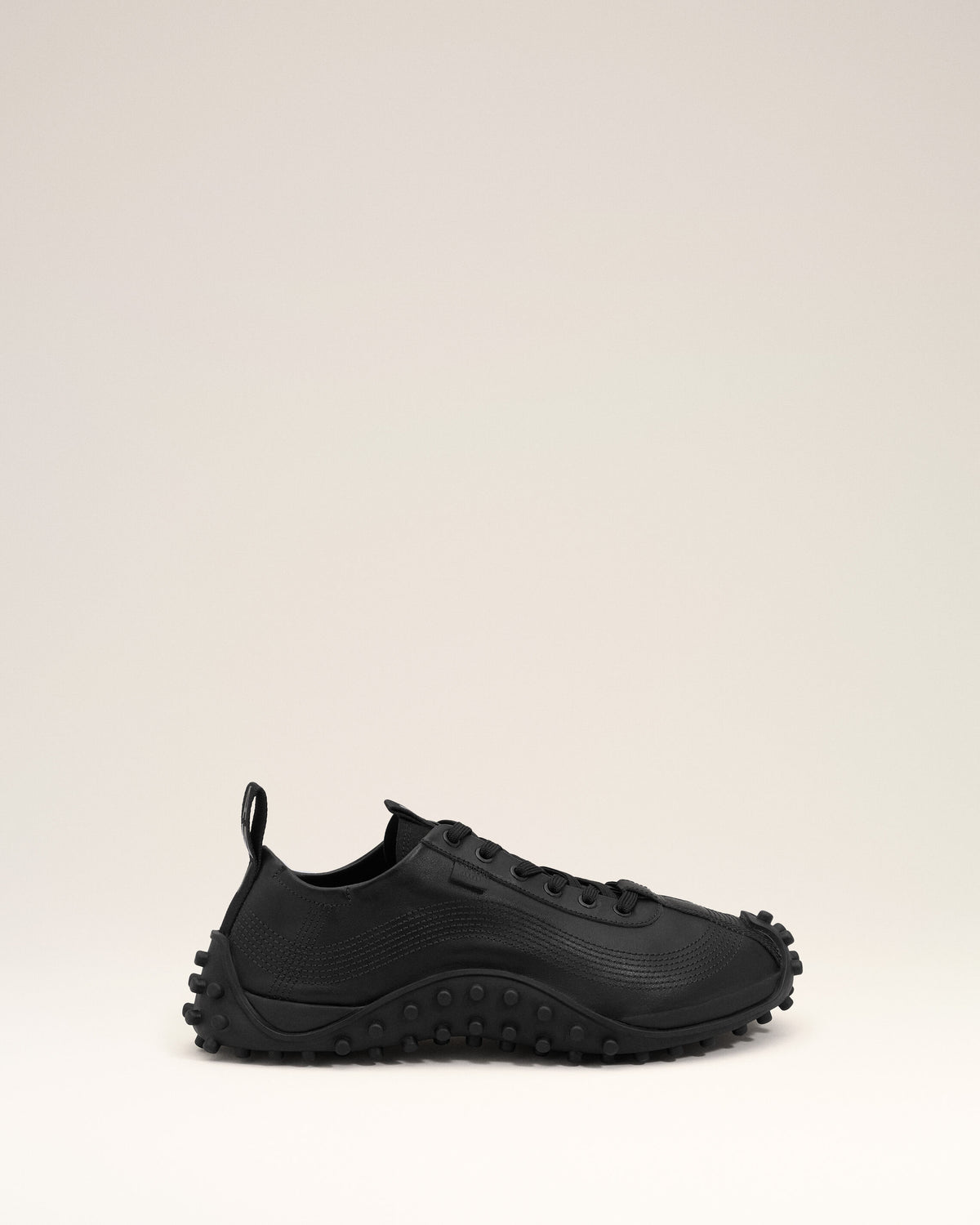 Black Cow Leather Mirage Sneakers - 6