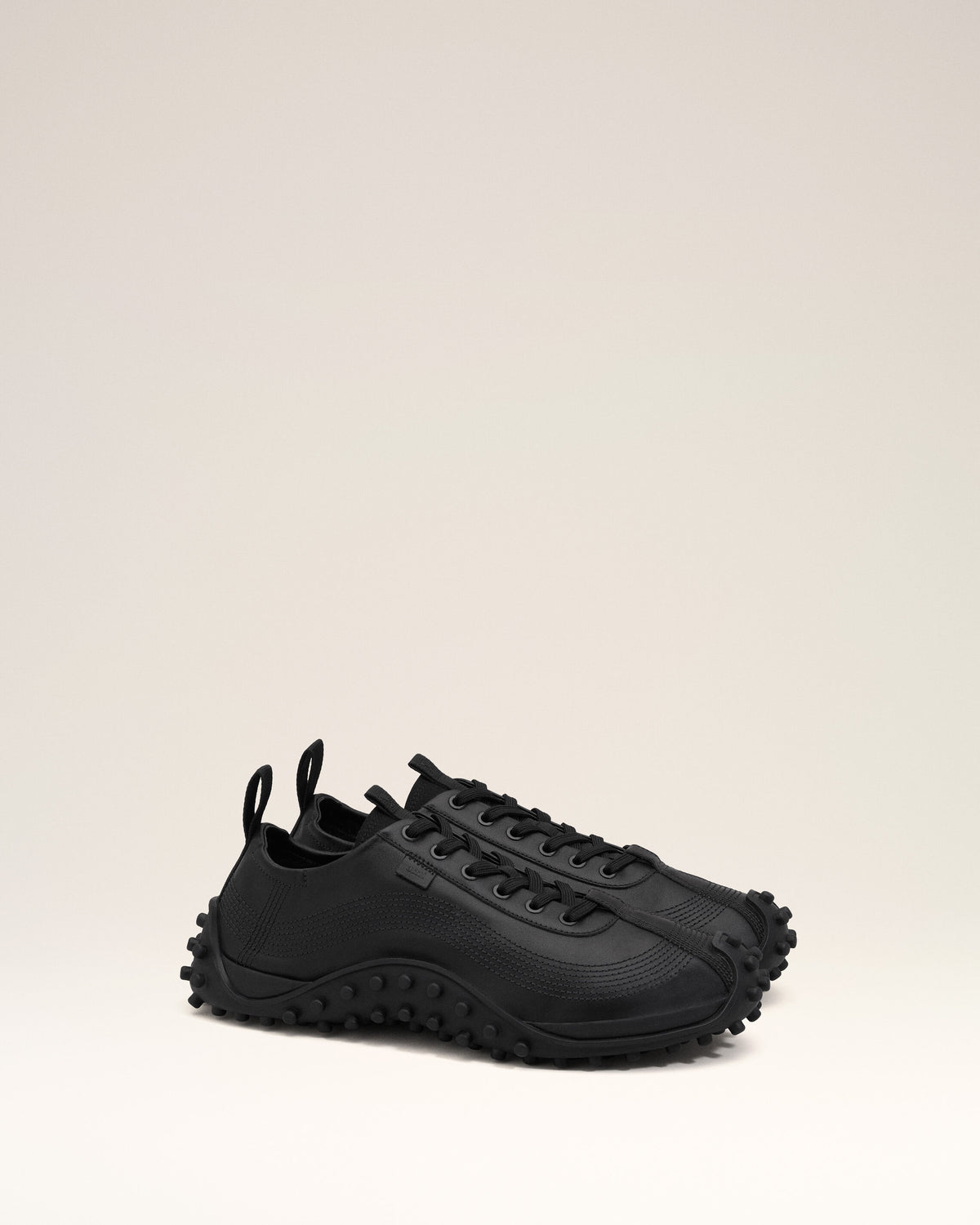 Black Cow Leather Mirage Sneakers - 8