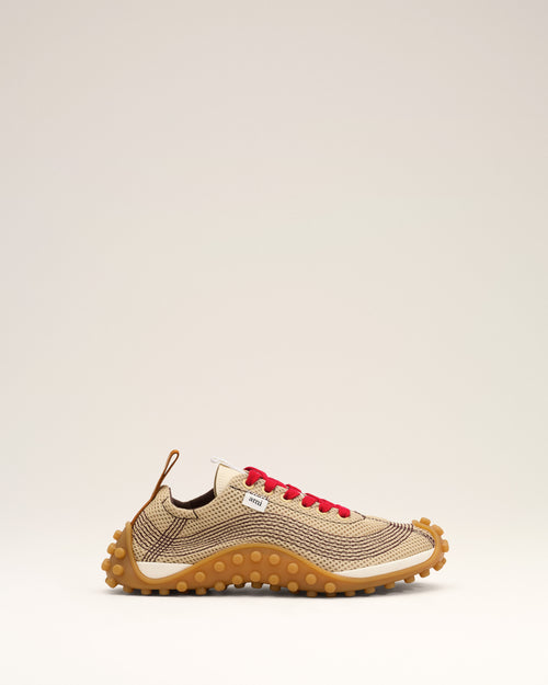 Sneakers Mirage beiges en mesh - 2 - Ami Paris
