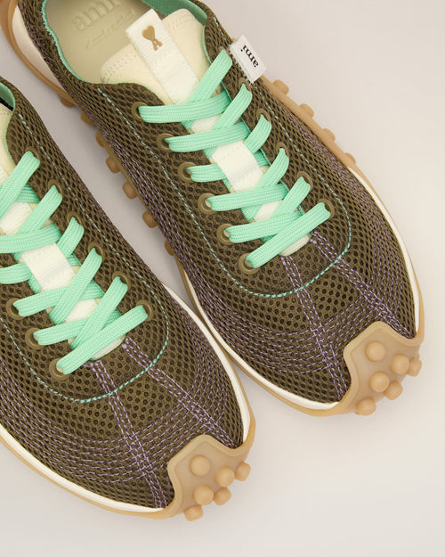 Green Mesh Mirage Sneakers - Man - 5 - AMI Paris - Ami Paris