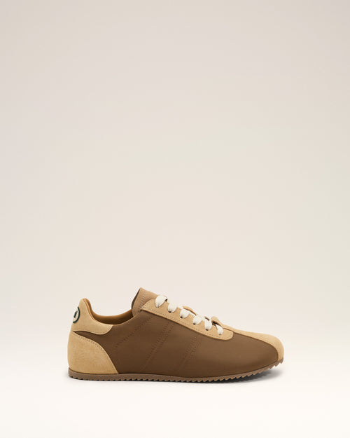 Brown nylon Soft sneakers - GLAZED BROWN - Ami Paris