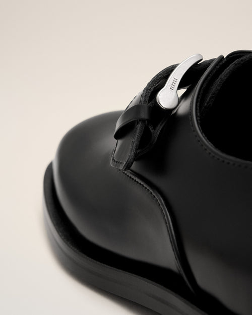 Black cow leather monk strap shoes - Woman - 10 - AMI Paris - Ami Paris