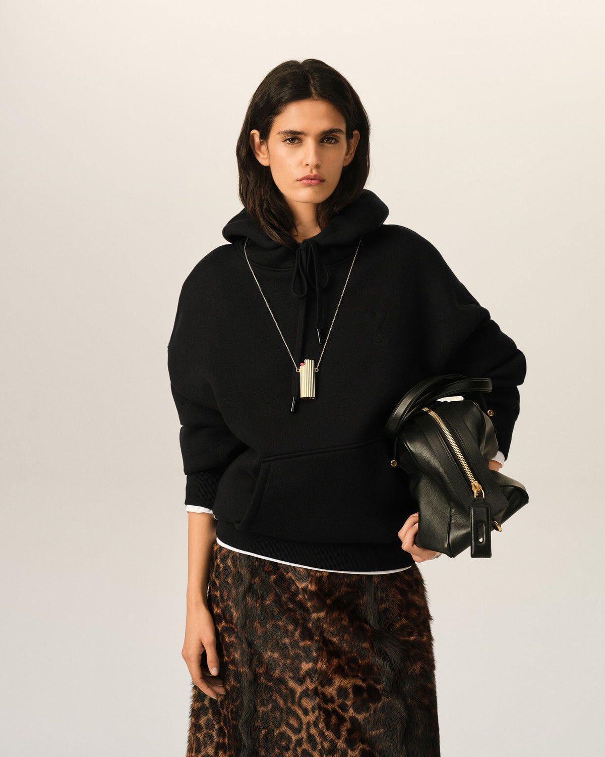 Cotton hoodie with embossed Ami de Coeur - 8