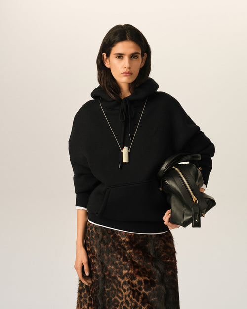 Cotton hoodie with embossed Ami de Coeur - Femme - 8 - AMI Paris - Ami Paris