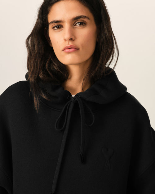 Cotton hoodie with embossed Ami de Coeur - Femme - 10 - AMI Paris - Ami Paris