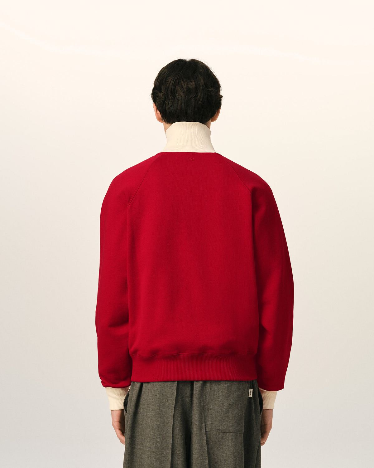 Sweatshirt zippé rouge en coton Ami de Coeur - 5