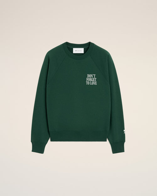 Cotton "Don't forget to love" sweatshirt - Femme - 8 - AMI Paris - Ami Paris