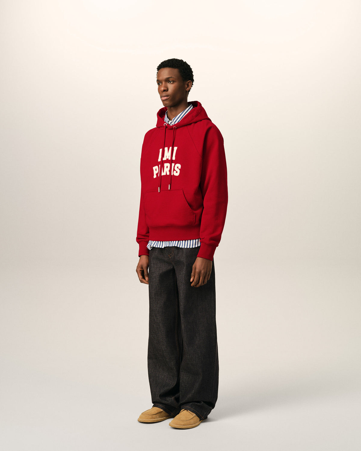 Cotton hoodie with Ami Paris embroidery - 6