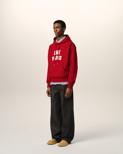 Cotton hoodie with Ami Paris embroidery - Homme - 6 - AMI Paris - Ami Paris