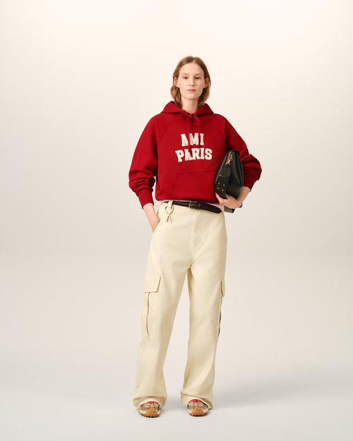Cotton hoodie with Ami Paris embroidery - Femme - 10 - AMI Paris - Ami Paris