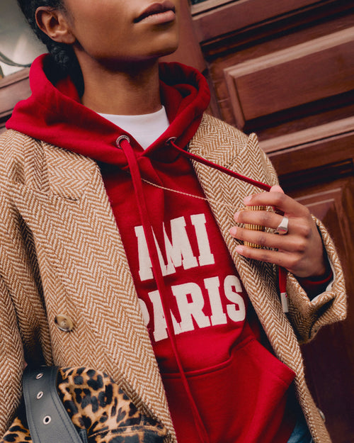 Cotton hoodie with Ami Paris embroidery - Femme - 14 - AMI Paris - Ami Paris