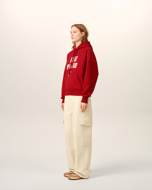 Cotton hoodie with Ami Paris embroidery - Femme - 13 - AMI Paris - Ami Paris