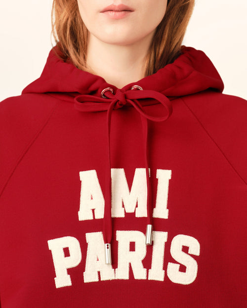 Cotton hoodie with Ami Paris embroidery - Femme - 11 - AMI Paris - Ami Paris