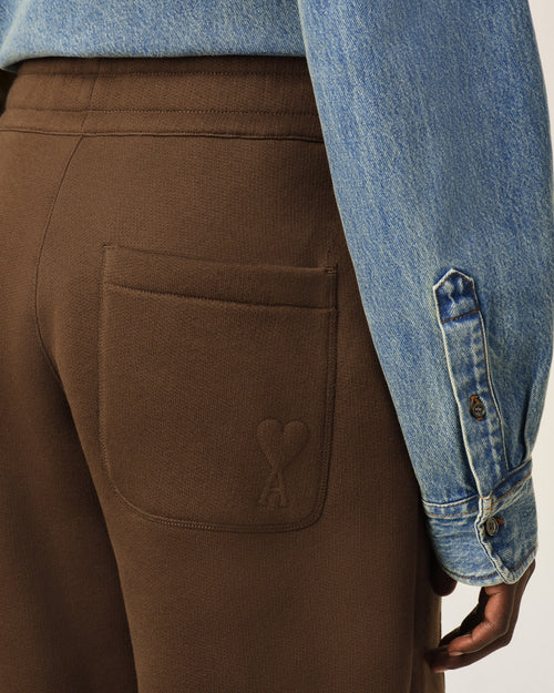 Cotton track pants with embossed Ami de Coeur - Femme - 11 - AMI Paris - Ami Paris