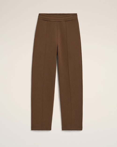                                 Jogging marron en coton Ami de Coeur embossé - 3                             - Ami Paris
